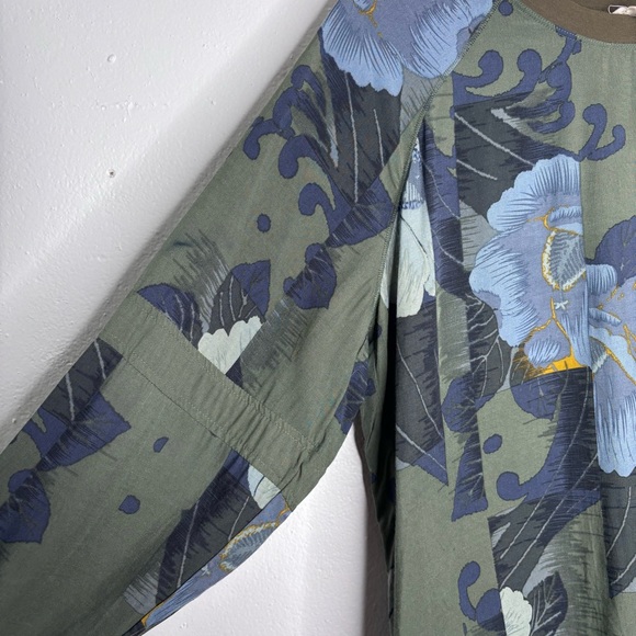 Anthropologie TINY Ivy Blouse Drawstring Bottom Green Size M EUC - Picture 4 of 12